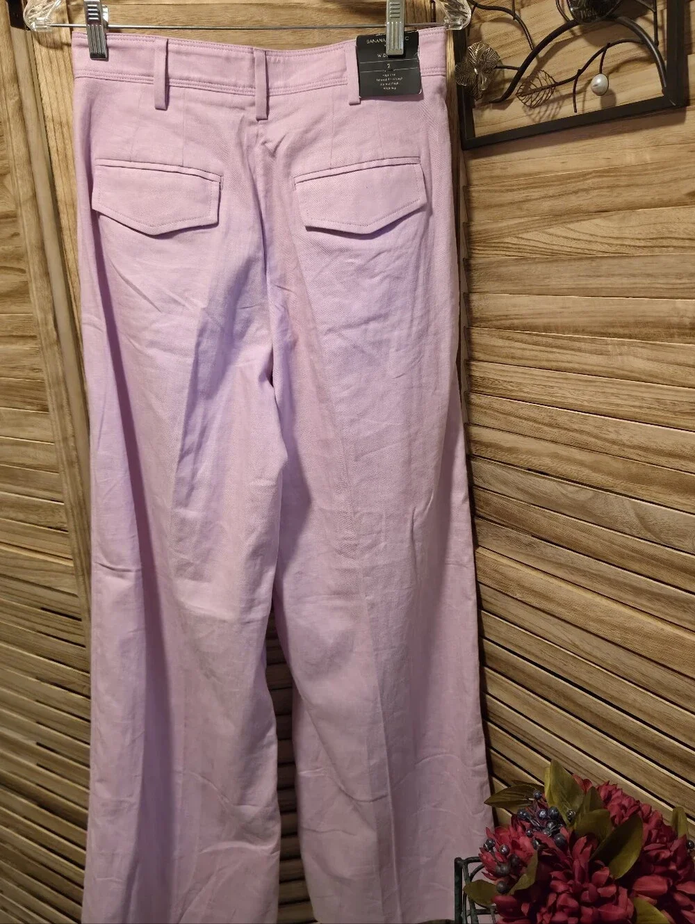 NWT Banana Republic 2 Lilac Wide Leg Pants